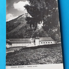 Carte Postala circulata veche anul 1961 - RPR - Poiana Brasov - Hotel Turistic