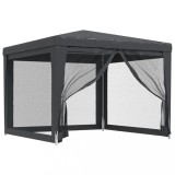 Cumpara ieftin Cort de petrecere cu 4 pereti din plasa, antracit, 3x3 m, HDPE
