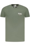 Cumpara ieftin ACCADEMIA MILITARE Tricou barbati din bumbac, cu mini imprimeu, Regular fit, Verde, S