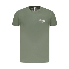 ACCADEMIA MILITARE Tricou barbati din bumbac, cu mini imprimeu, Regular fit, Verde, S