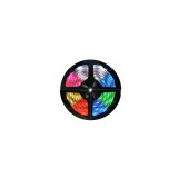 Banda LED RGB IP65 12V SMD5050 60 LED/m PCB Negru cu Adeziv-Lungime 1 Metru
