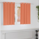 Perdele cu perdele 2 pcs Terracota 140 x 140 cm Poliester