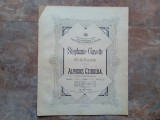 Partitură - Stephanie-Gavotte, Op. 312 &ndash; Alphons Czibulka, Ediția Wetzler Praga, (cca 1880)