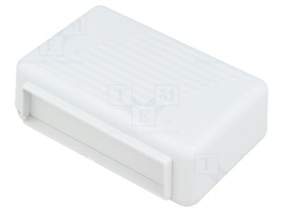 Carcasă ABS gri 85x56x28mm cu panou foto