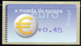 PORTUGALIA 2002, ATM Simbolul EURO, serie neuzata, MNH