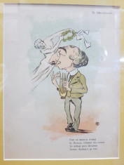 Nicolae Petrescu Gaina - Al. Macedonski, Caricatura foto