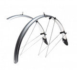 Set aparatori noroi fata/spate bicicleta 24&quot;, latime 43 mm, material PVC, culoar PB Cod:AWR2164