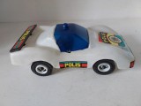 Mașină de poliție vintage &bdquo;Polis&rdquo; - Jucărie plastic, anii '90, de colecție