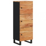 Cumpara ieftin Dulap inalt cu 3 usi, 40x33x110 cm, lemn masiv de acacia &amp; fier