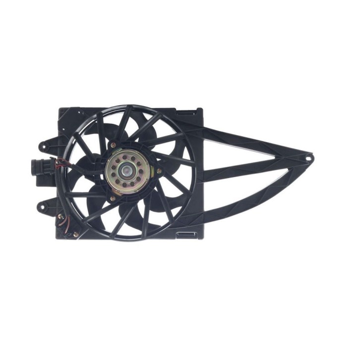 GMV radiator electroventilator Fiat Panda, 2003-2012 (Si Panda Bi-Power/ Natural Power), Motorizare 1, 1 40kw; 1, 2 44kw; 1, 3 Jtd 51kw; 1, 3 Multije
