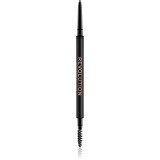 Makeup Revolution Precise Brow Pencil creion spr&acirc;ncene precise cu pensula culoare Brown 0.05 g