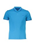 Cumpara ieftin Tricou polo, cu mini logo, Regular fit, Azur, S