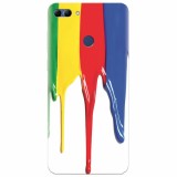 Husa silicon pentru Huawei Y9 2018, Dripping Colorful Paint