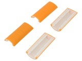 Colțuri din cauciuc portocalii 33mm - set 4 bucăți
