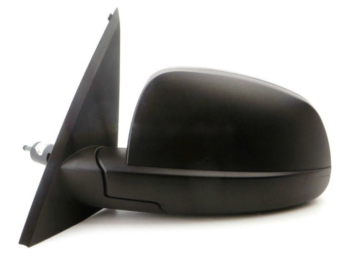 Oglinda exterioara Opel Meriva 05.2003-06.2010 partea dreapta View Max crom convex carcasa neagra reglare manuala prin cablu fara incalzire