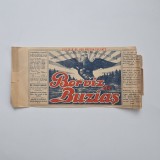 Eticheta veche apa minerala: Muschong Baile Minerale Buzias - Borviz de Buzias, ca. 1915