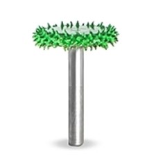 Raspel Rotosaw diametru 16 mm coada 3,2mm, Granulatie Saburr ASPRA - VERDE