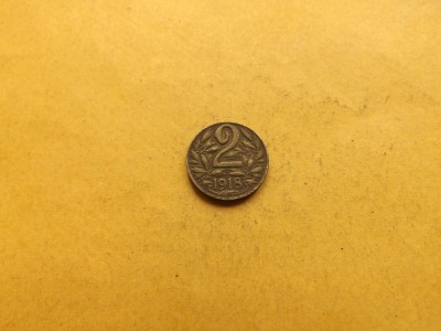 Austria 2 Heller 1918 - MA 2 foto