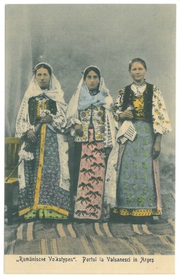 1457 - VALSANESTI, Arges, Port Popular, Romania - old postcard - unused foto
