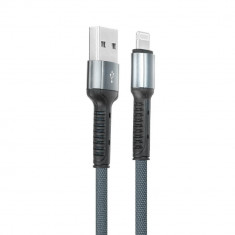 Cablu Lightning / iPhone, USB - Lightning, Incarcare Ultra Rapida, LDNIO LS63, 1m, Gri foto