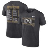 Vegas Golden Knights tricou de bărbați 2023 Stanley Cup Champions Roster Heather Charcoal - M