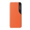 Husa flip smart view compatibila honor 90 lite, tip carte, orange