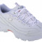 Pantofi pentru adidași Skechers D&#039;Lites - Fresh Start 11931-WNVR alb