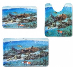 Set Covorase pentru baie include 3 bucati SN9915 foto