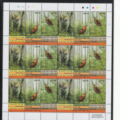 Niuafo'ou 2014-Fauna,Insecte,Fluturi,Coala 6 serii,dantelate,MNH,Mi.554-556KB