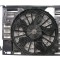 GMV radiator electroventilator BMW Seria 7 E65/E66, 01.2003-11.2006, 760 i, Li, LiS, motor 6.0 1 V12, benzina, cutie automata, cu AC, 330 W; 400 mm;