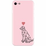 Husa silicon pentru Apple Iphone 8, Love Dog