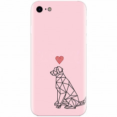 Husa silicon pentru Apple Iphone 7, Love Dog