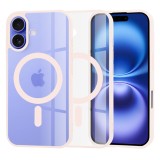 Husa pentru iphone 16, atasare magnetica, magsafe, nude pink