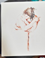 Studiu de model, litografie Vargas