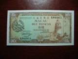 MACAU 10 PATACAS 1988 SUPRATIPAR COMEMORATIVA UNC
