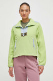 Columbia hanorac fleece Riptide culoarea verde, modelator, 2074551