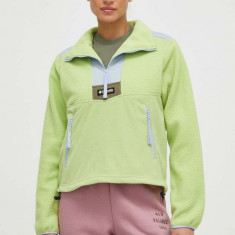 Columbia hanorac fleece Riptide culoarea verde, modelator, 2074551