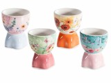 Set 4 suporturi oua Paste ceramica multicolora &Oslash; 5,5 cm x 7 H