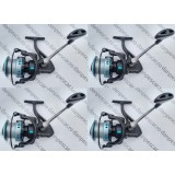 SET 4 Mulinete Feeder si Crap PRO FL POLEX Feeder PF6500 tambur Long Cast