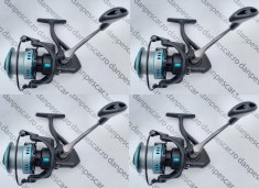 SET 4 Mulinete Feeder si Crap PRO FL POLEX Feeder PF6500 tambur Long Cast