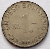Bolivia, 1 Peso 1969