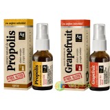 Pachet Propolis cu Argint Coloidal fara Alcool Spray 20ml + Grapefruit cu Argint Coloidal fara Alcool Spray 20ml