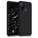 Husa pentru OnePlus Nord N100, Silicon, Negru, 53891.01, Carcasa, Kwmobile