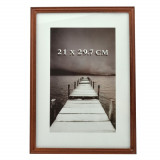 Rama foto alvin din lemn, 21x29,7 cm culoare mahon MultiMark GlobalProd