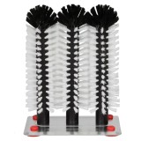 Perie de spălat pahare cu bază metalică - 3 x 25 cm