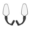 Set 2 Oglinzi Retrovizoare Bicicleta Rockbros, Ajustabile 360&deg;, 11x6cm, Negre, Universale