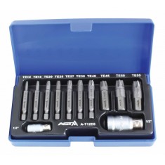 Trusa pentru extras suruburi cu cap torx uzat 1 4 1 2