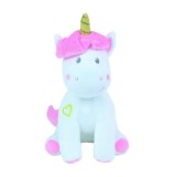 Cumpara ieftin Jucarie de plus muzicala Jemini - Unicorn, cu lumini, 24 cm