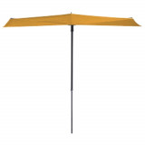 Madison Umbrelă de soare balcon Sun Wave, galben auriu, 270x150 cm