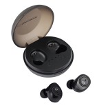 Casti wireless, Bluetooth 5.0, autonomie pana la 4 ore, control touch, carcasa de incarcare 300 mAh, Negru